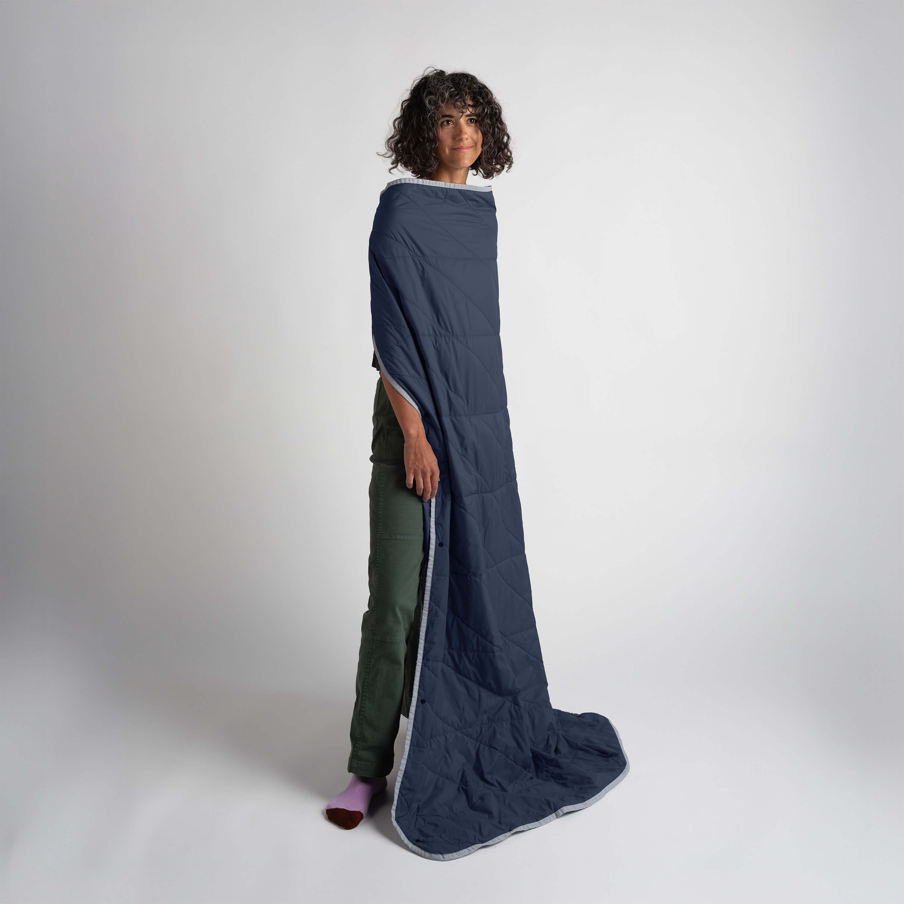 Layover™ Travel Blanket - Packable & Puffy | Blue