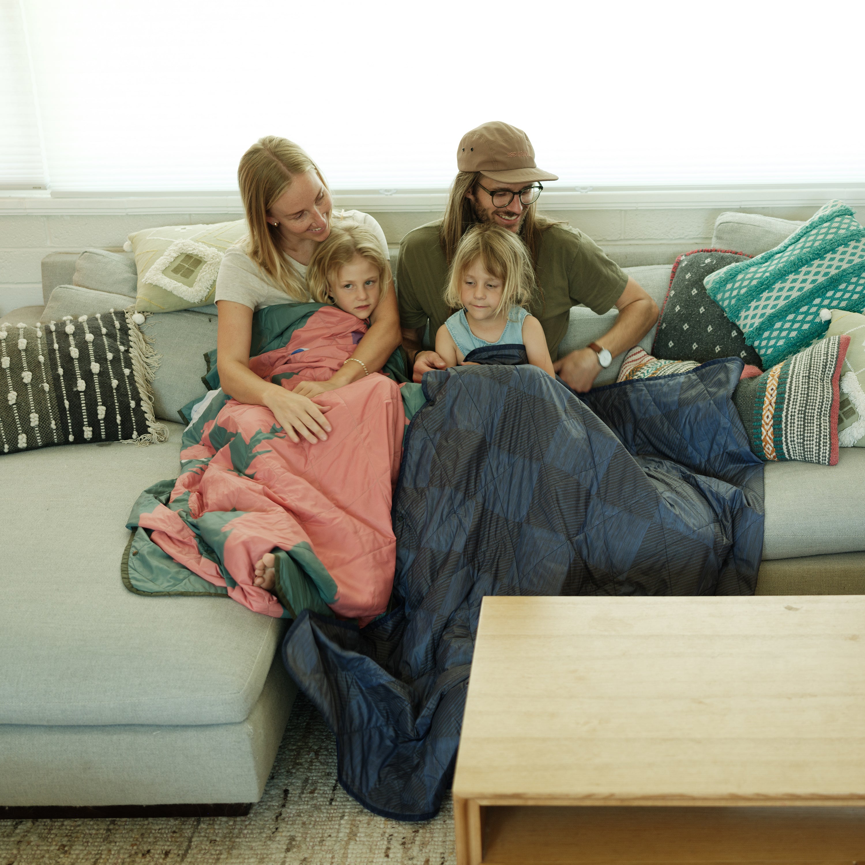 UltraPak™ Everyday Blanket - More Packable & Puffy | Blue Checkered