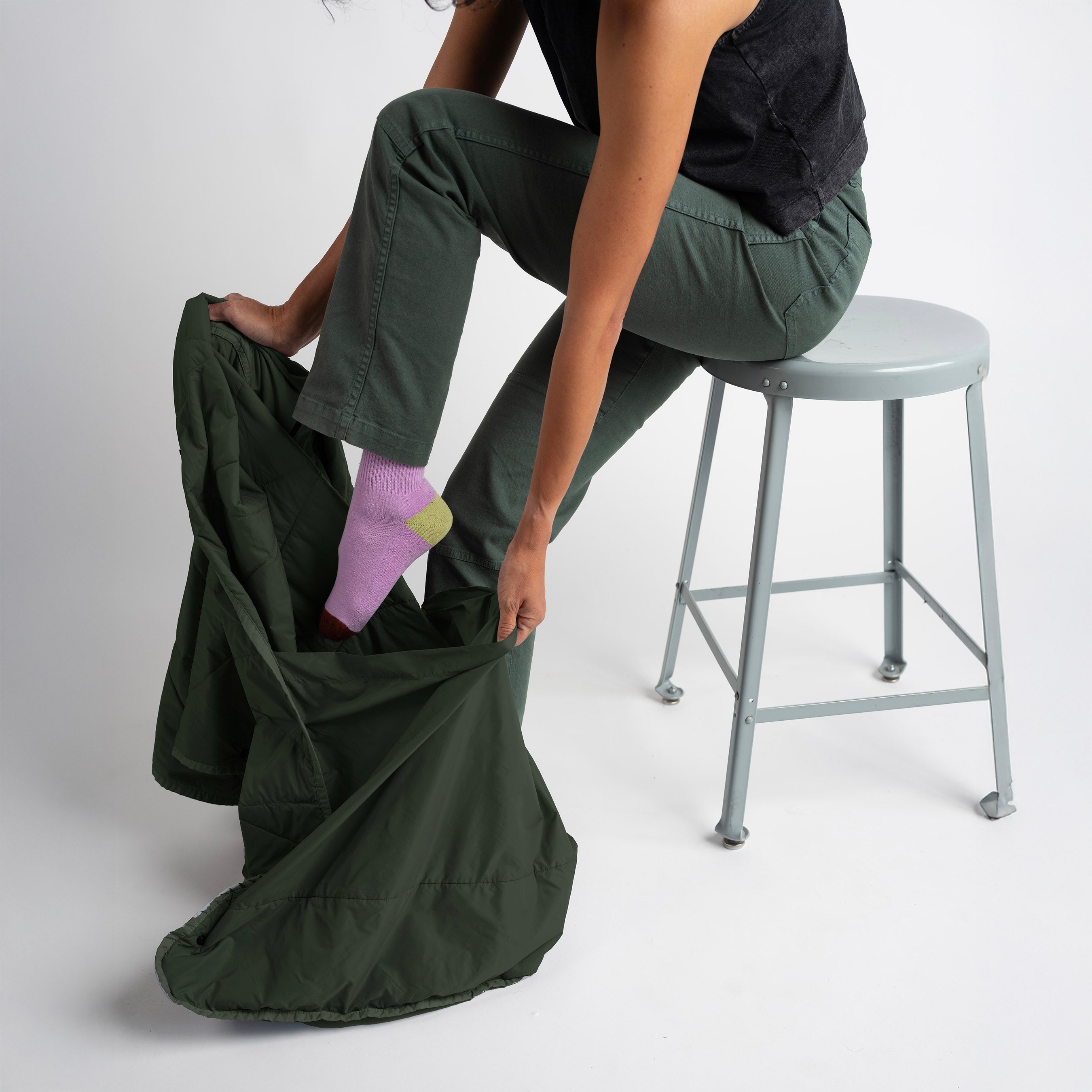 Layover™ Travel Blanket - Packable & Puffy | Spruce