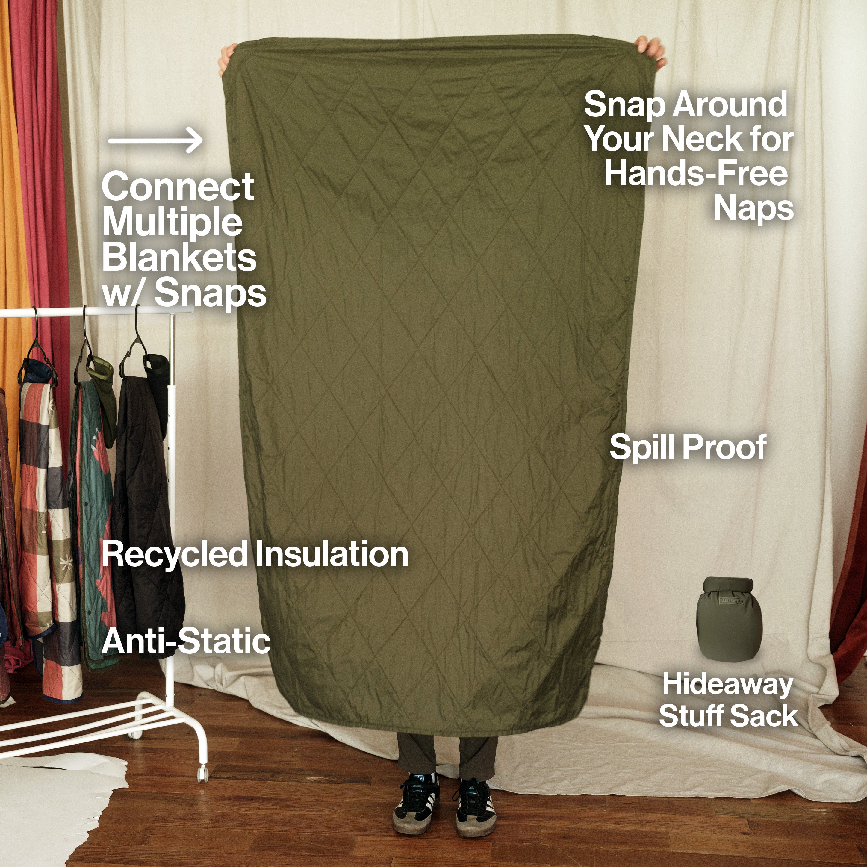 UltraPak™ Everyday Blanket - More Packable & Puffy | Spruce