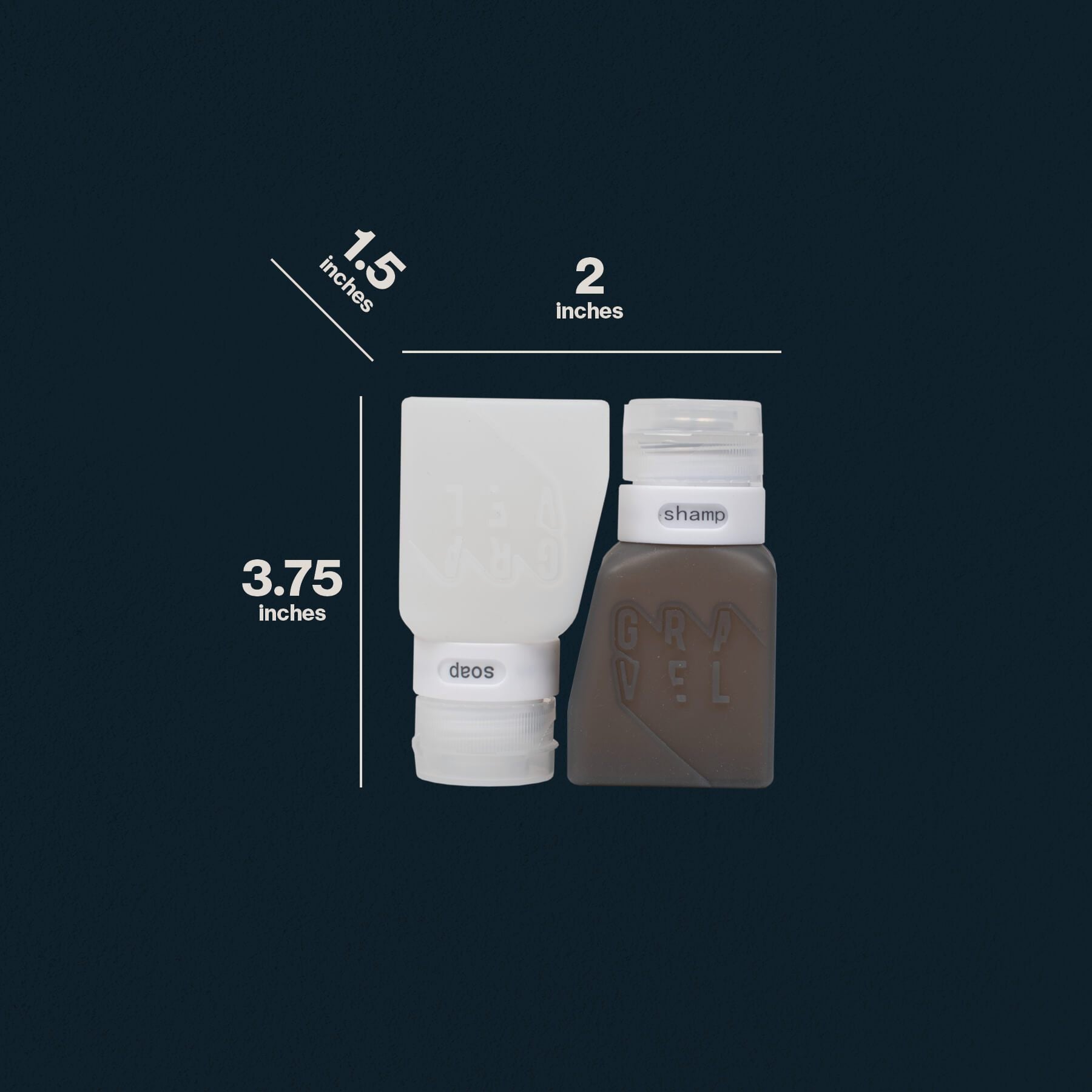 SET | TSA Approved Shower Bag & 4 Bottles