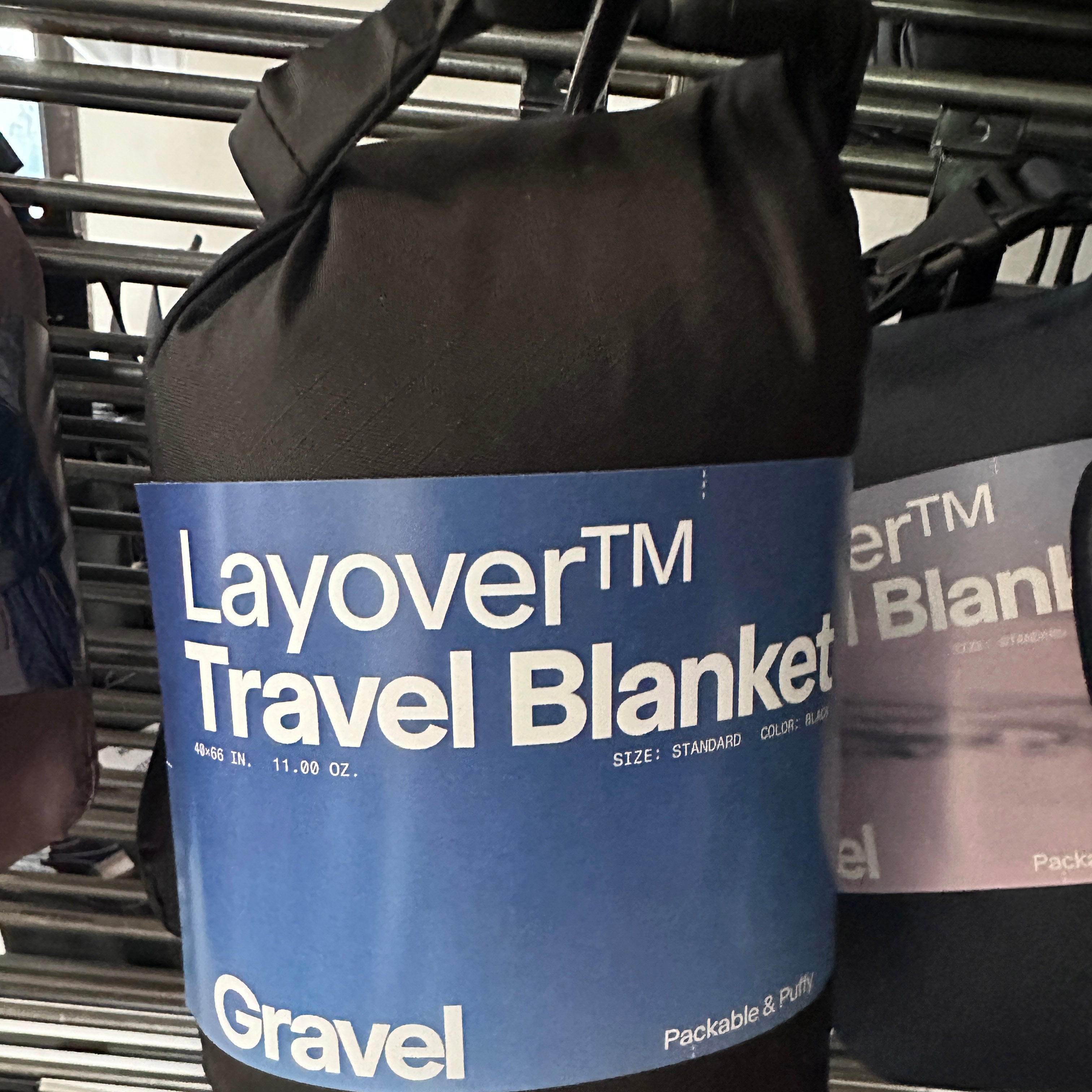 Layover™ Travel Blanket - Packable & Puffy | Black