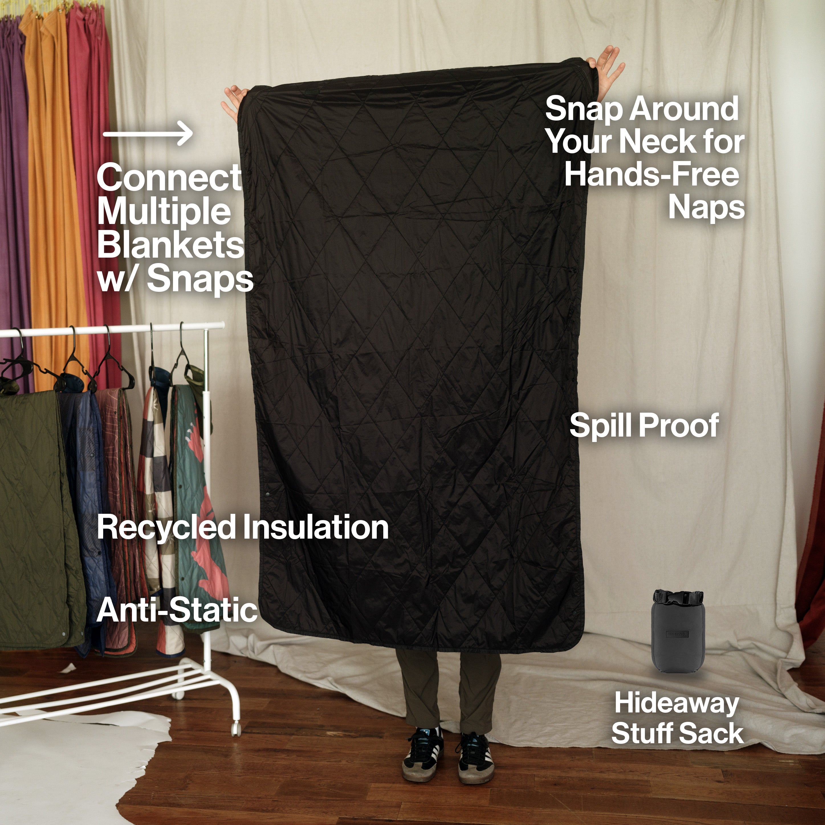 UltraPak™ Blanket - Packable & Puffy | Black