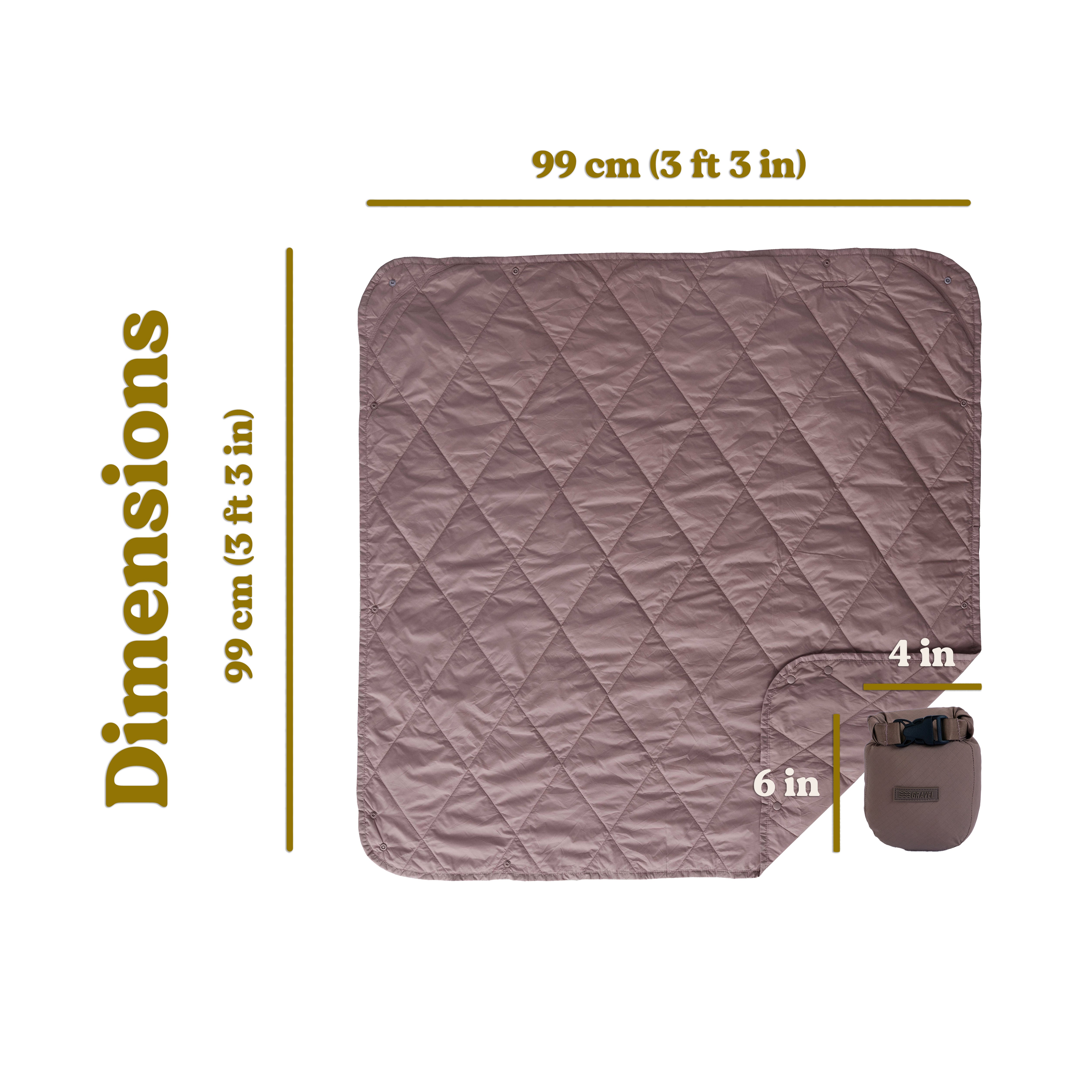 UltraPak™ MINI Kids Blanket - Packable & Puffy | Counting Countries x Gravel