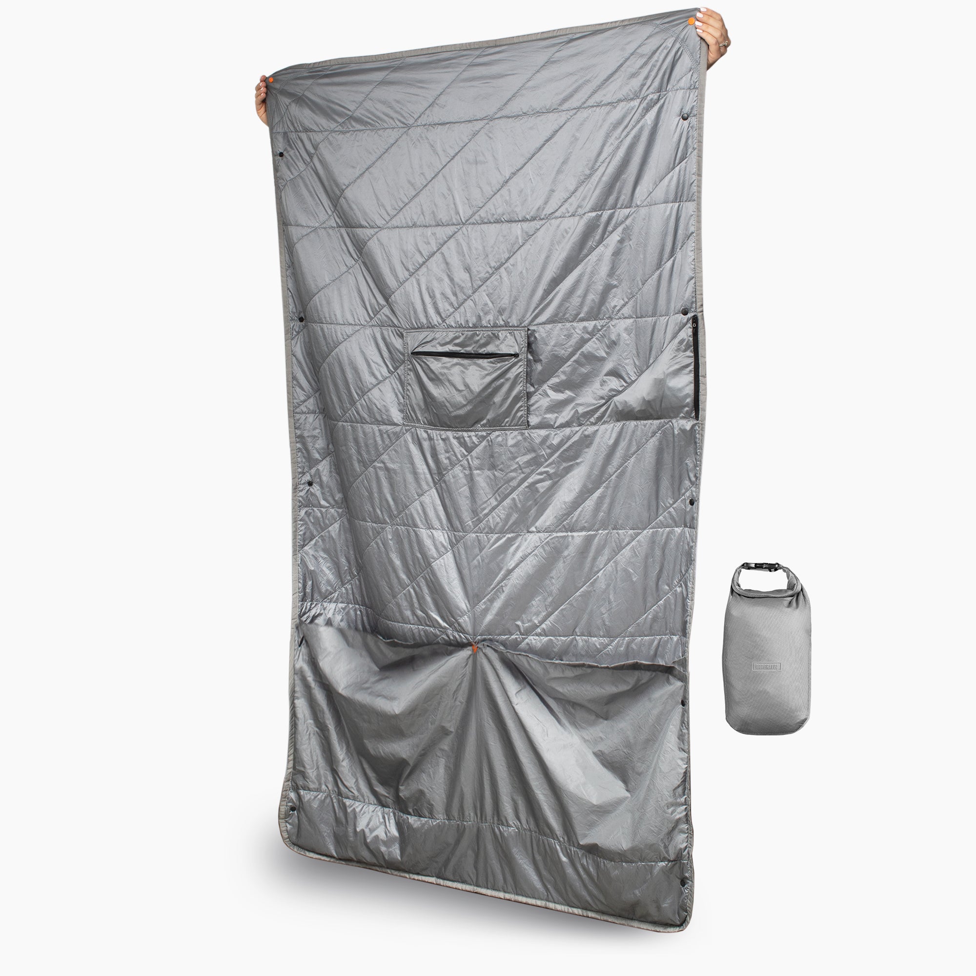 Layover™ Travel Blanket - Insulated & Packable | Gray